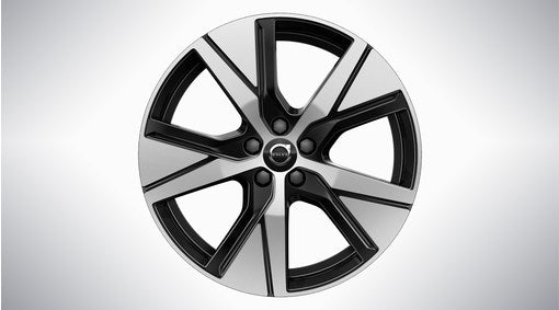 Genuine Volvo C40 19" Front 5 Spoke Alloy Wheel In Black/Diamond Cut
