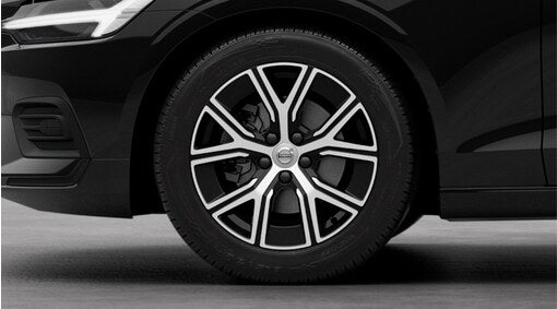 Genuine Volvo V60 17" 5 Y Spoke Alloy Wheel In Black/Diamond Cut