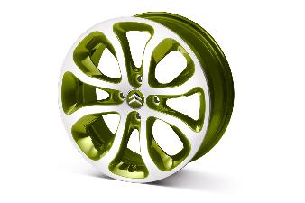 Genuine Citroen Ds3 17" Lacerta Yellow 'Clover' Single Alloy Wheel