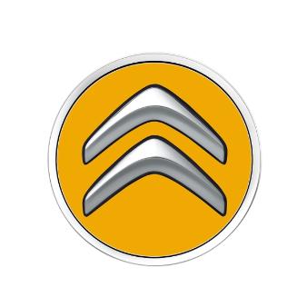 Genuine Citroen C1 Set Of 4 Centre Caps In Pegasus Yellow