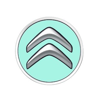 Genuine Citroen Set Of 4 Centre Caps In Boticelli Blue