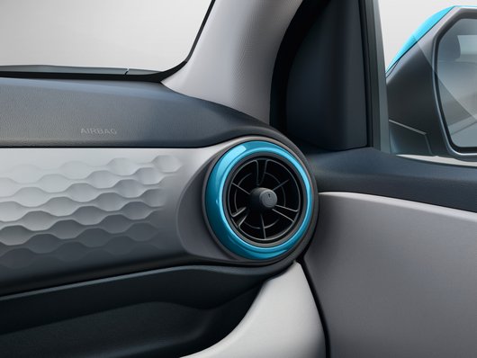 Genuine Hyundai I10 Air Vent Trims, Aqua Turquoise