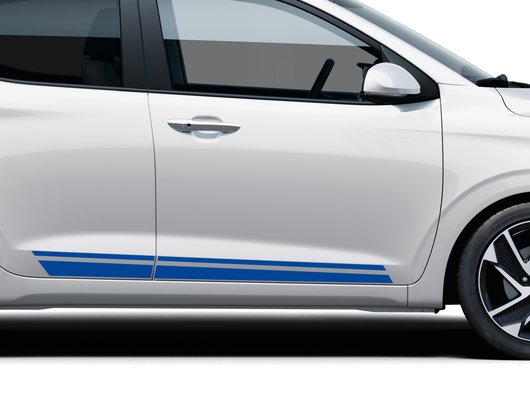 Genuine Hyundai I10 Decals, Sport Stripes, Sea Blue