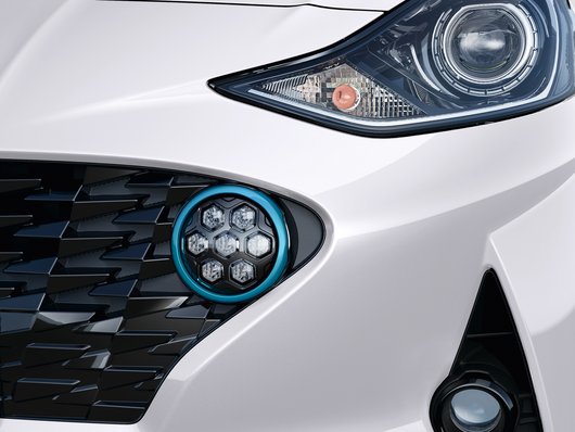 Genuine Hyundai I10 Front Lamp Trims, Aqua Turquoise