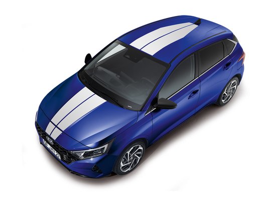 Genuine Hyundai I20 Decals, Racing Stripes, Glossy White