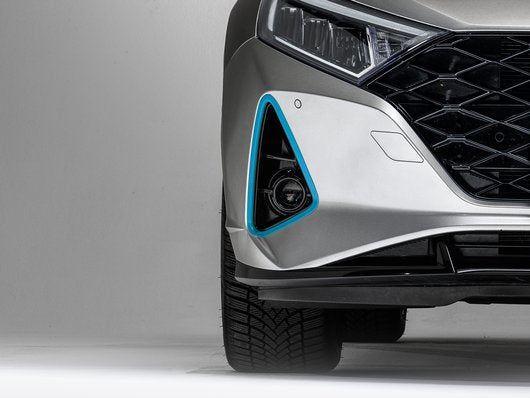Genuine Hyundai I20 Front Lamp Trims, Aqua Turquoise