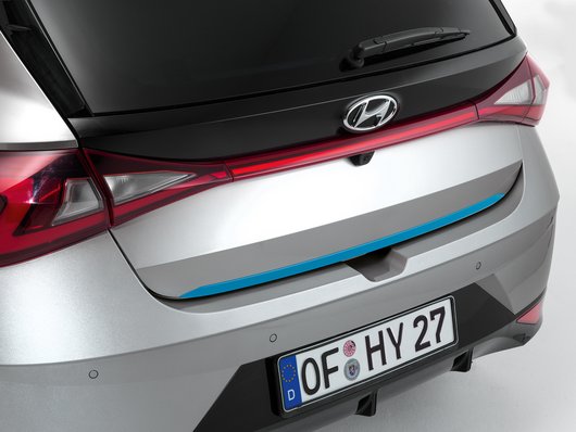 Genuine Hyundai I20 Tailgate Trim Line, Aqua Turquoise