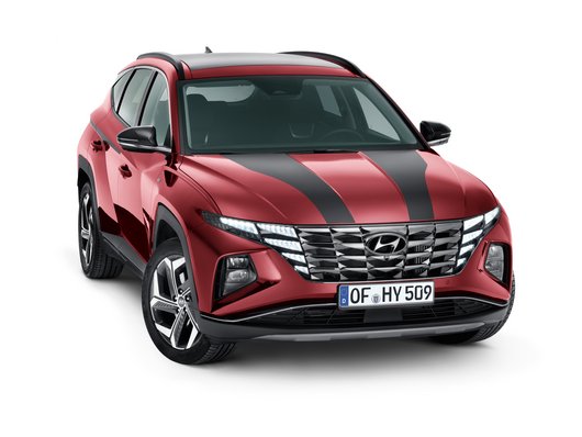 Genuine Hyundai Tucson Decals, Racing Stripes, Matt Black