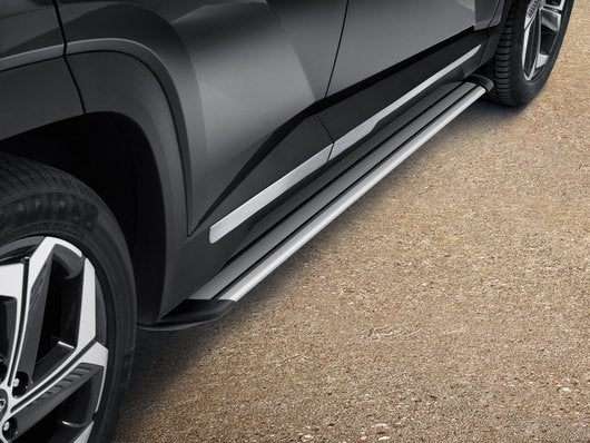 Genuine Hyundai Tucson Side Steps, Rugged, With Black Accent