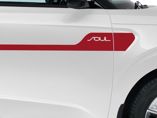 Genuine Kia E-Soul Decals, Razor, Chili Red