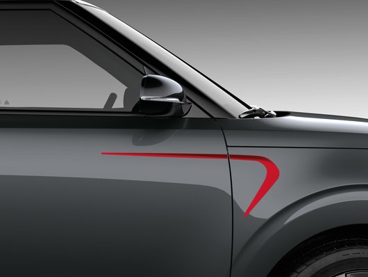 Genuine Kia E-Soul Decals, Boomerang, Chili Red