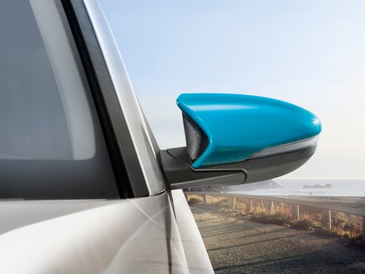 Genuine Hyundai Bayon Door Mirror Caps, Aqua Turquoise