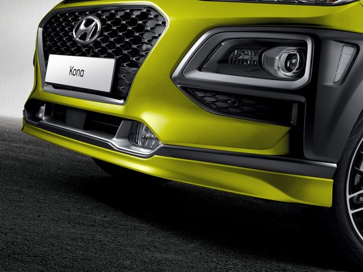 Genuine Hyundai Kona Hybrid Front Skirt, Acid Yellow