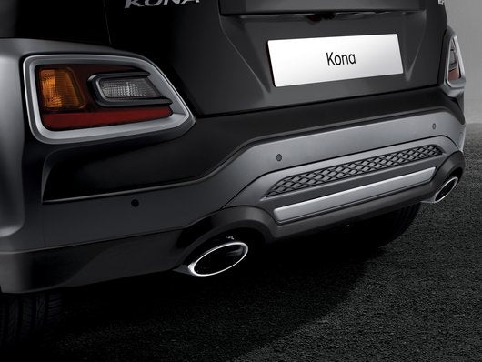 Genuine Hyundai Kona Hybrid Rear Skirt, Phantom Black