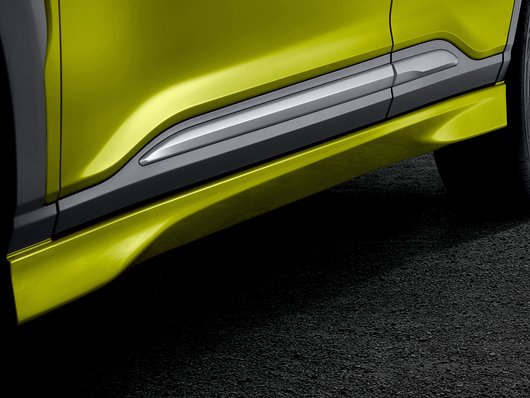 Genuine Hyundai Kona Side Skirts, Acid Yellow, Lh