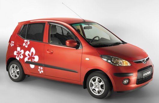 Genuine Hyundai I10 Body Decals, Flowers