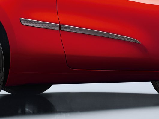 Genuine Kia Ceed Side Door Mouldings, Carbon Optic