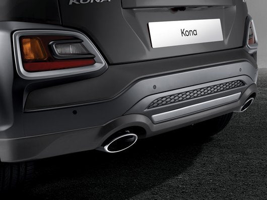 Genuine Hyundai Kona Hybrid Rear Skirt, Dark Knight