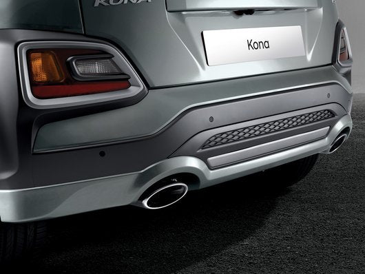 Genuine Hyundai Kona Hybrid Rear Skirt, Lake Silver