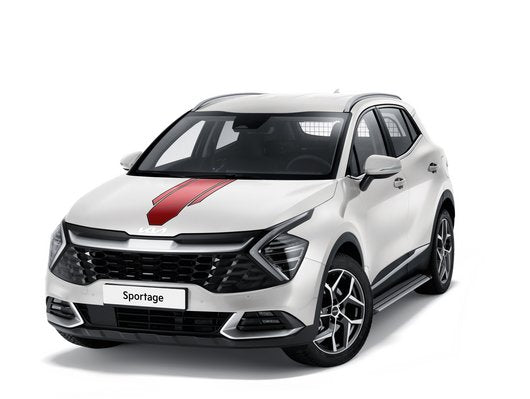 Genuine Kia Sportage Hev Decals, Racing Stripes, Red And Black