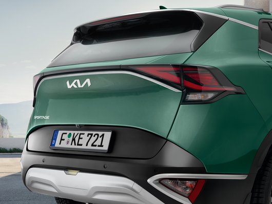 Genuine Kia Sportage Hev Gt-Line Tailgate Trim Line, Brushed Aluminium Optic