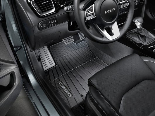 Genuine Kia Ceed Floor Mats, All Weather, With Grey Accent, Rhd