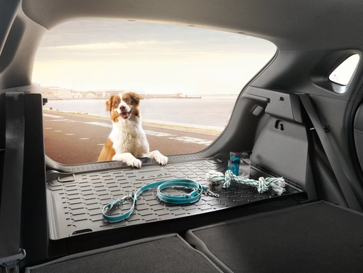 Genuine Hyundai Kona Hybrid Trunk Liner (Without Right Corner Extension)