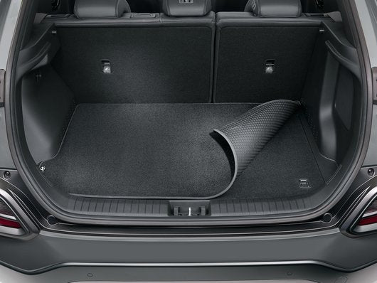 Genuine Hyundai Kona Hybrid Trunk Mat, Reversible (Without Right Corner Extension)
