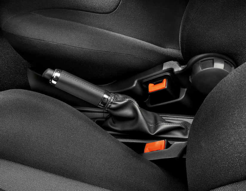 Genuine Ford Ka Hand Brake Cover Black With Shiny Chrome Finish Rings