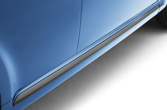 Genuine Peugeot 107 Sill Mouldings - Carbon Effect