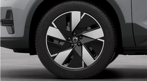 Genuine Volvo EC40 19" Alloy Wheel 5-Spoke Black Diamond Cut, Rear