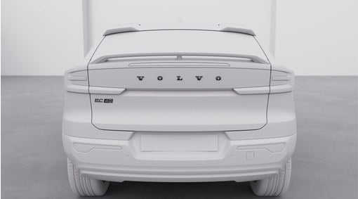 Genuine Volvo EC40 Black Rear Emblem Kit, Single Motor