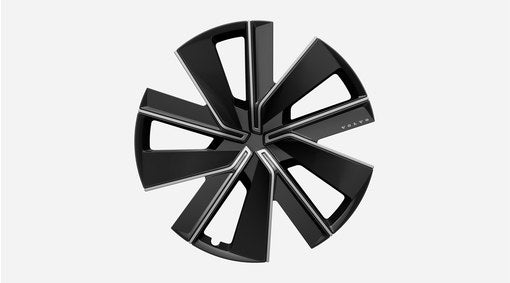 Genuine Volvo ES90 21" Wheel Cover, Aluminium/Black