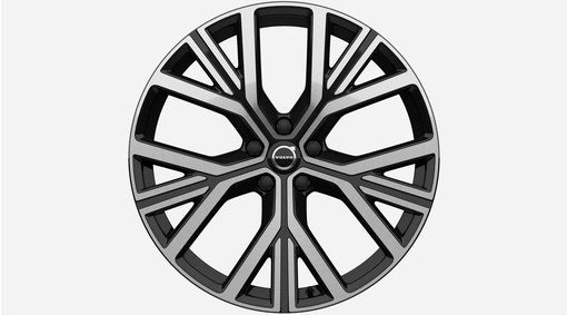Genuine Volvo ES90 22" 5-Y Spoke Glossy Black Diamond Cut Alloy Wheel - 1298