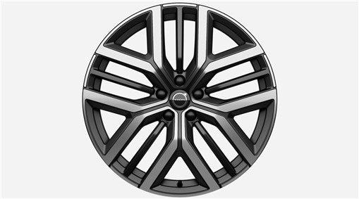 Genuine Volvo EX60 22" 5 Y-Spoke Matt Black Diamond Cut Alloy Wheel - Rear