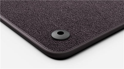 Genuine Volvo EX60 Premium Textile Floor Mats, Dark Rubus