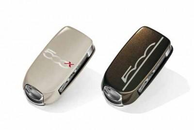 Genuine Fiat 500X Key Cover - Bronze And Beige