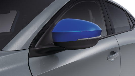 Genuine Renault Rafale Door Mirror Covers, Sommet Blue