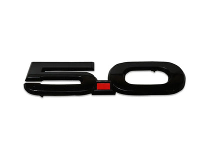 Genuine Ford Mustang Gloss Black 5.0 Badges, Pair