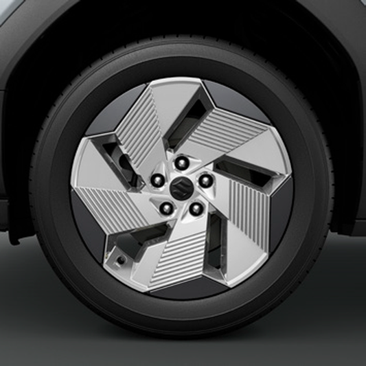 Genuine Suzuki E Vitara Alloy Wheel Garnish/Trim 18-inch, Satin Silver