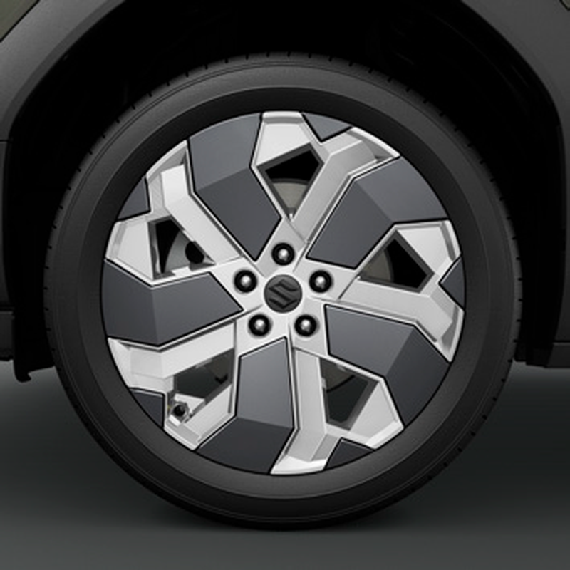 Genuine Suzuki E Vitara Alloy Wheel Garnish/Trim 19-inch, Satin Silver