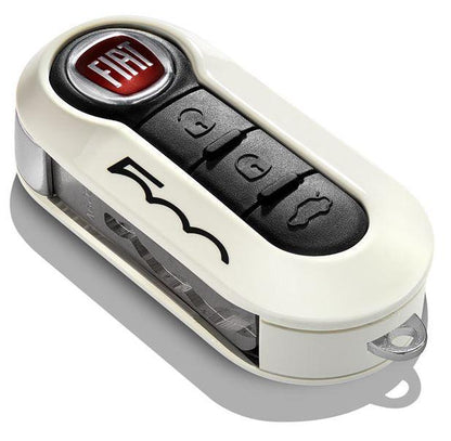 Genuine Fiat 500 Key Cover In Pastel Green And White