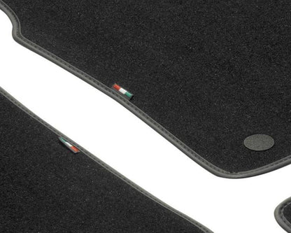 Genuine Fiat 500 Carpet Floor Mats, Black Trim