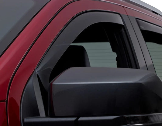 Genuine Ford Ranger Climair® Wind Deflectors For Front Door Windows, Black, Double Cab Models