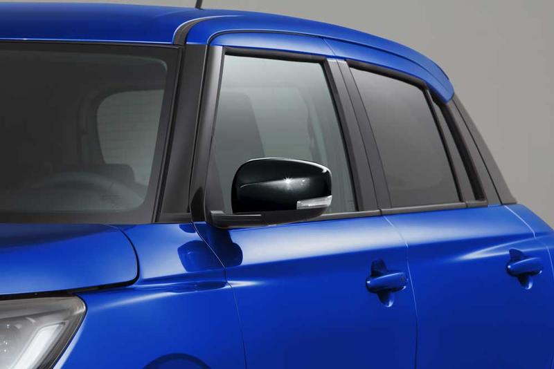 Genuine Suzuki Swift Mirror Covers, Super Black, Vehicles With Indicator