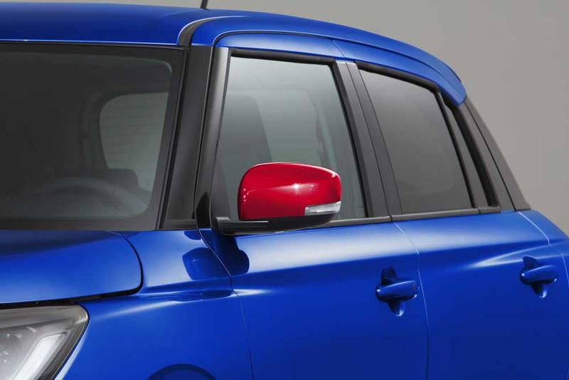 Genuine Suzuki Swift Mirror Covers, Burning Red, Vehicles Without Indicator