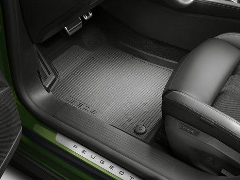 Genuine Peugeot E-308 Rubber Floor Mats, Front And Rear