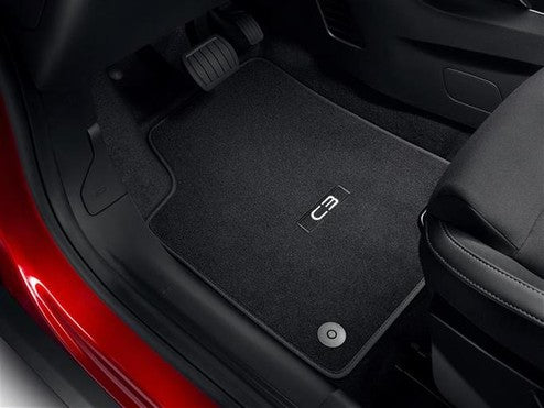 Genuine Citroen E-C3 Velour Carpet Mats, Front And Rear