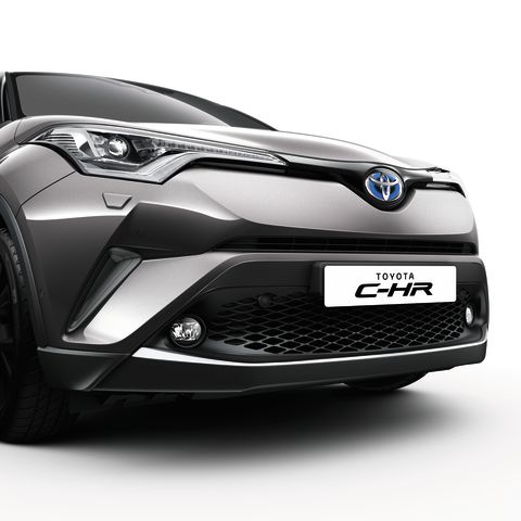 Genuine Toyota C-HR Front Bumper Garnish, Chrome