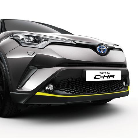 Genuine Toyota C-HR Front Bumper Garnish, Lime Green